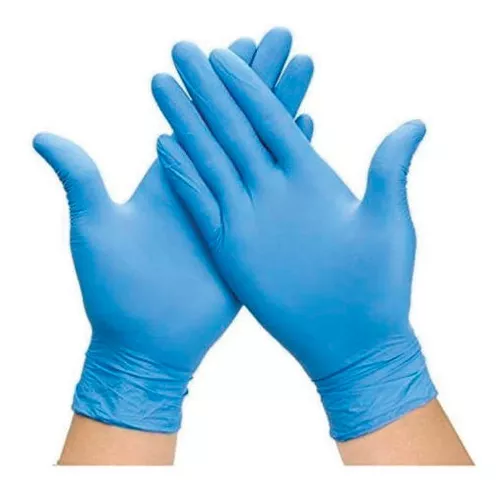 GUANTE DE VINYL SIN POLVO BLUE